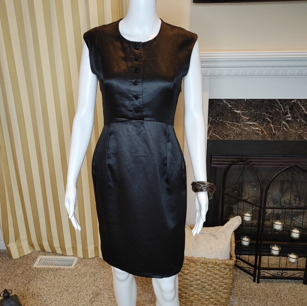 THEYSKENS' THEORY BUTTON FRONT DRACE DRESS 6 - Picture 3 of 11